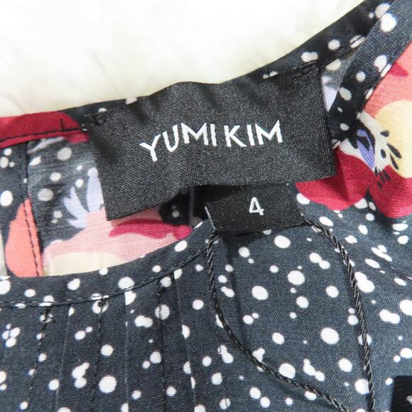 Yumi Kim Granada Puffy Sleeve Fit and Flare Sweet Darling Midi Dress Size 4 - Picture 9 of 10